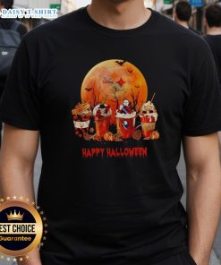 Premium Pittsburgh Steelers Happy Halloween Coffee T-Shirt
