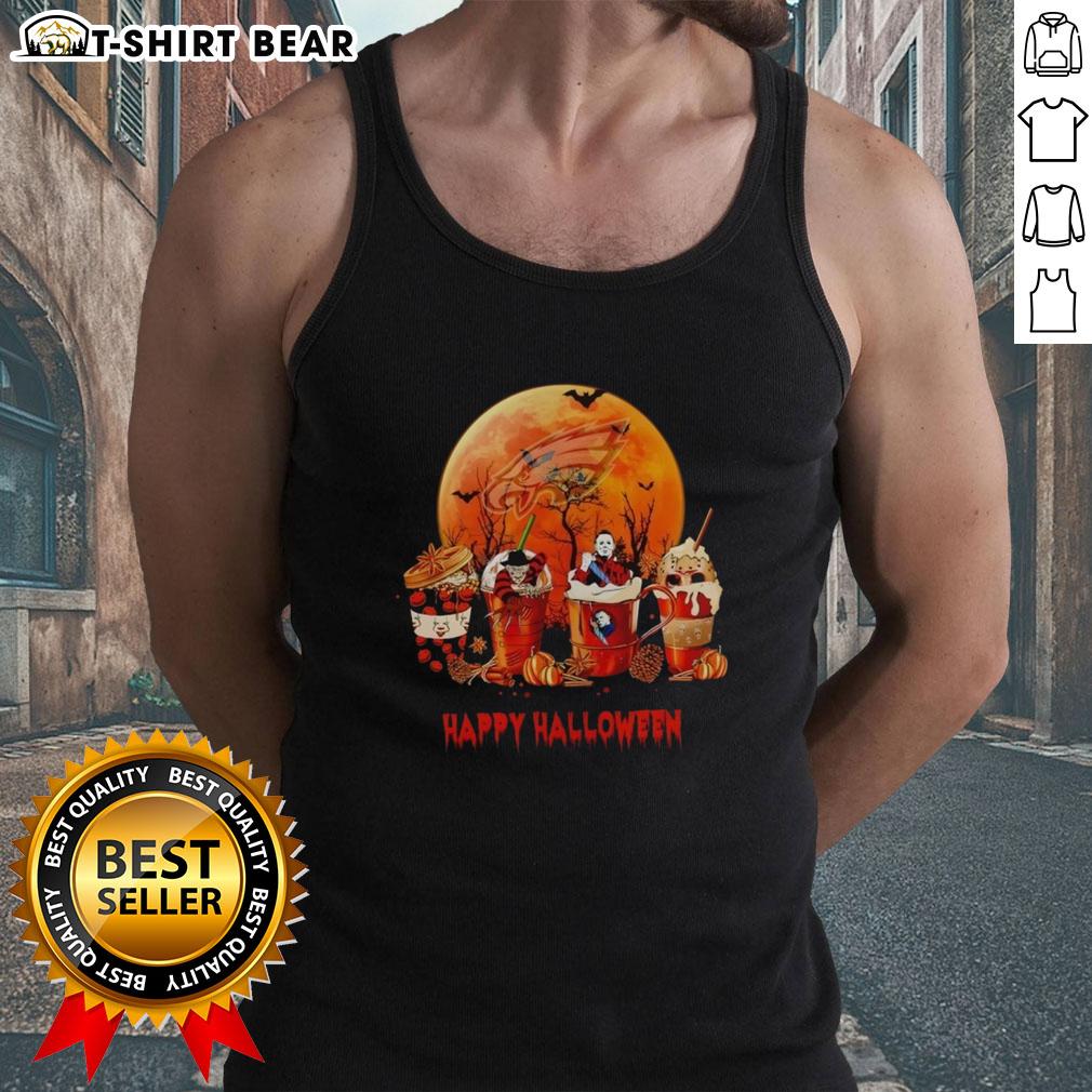Pretty Philadelphia Eagles Happy Halloween Coffee Tank Top
