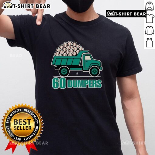 Awesome 60 Big Dumpers Historic Season Seattle Mariners T-Shirt featuring vibrant design and team colors for fans.