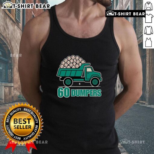 Awesome 60 Big Dumpers Seattle Mariners tank top featuring historic season graphics and vibrant colors.