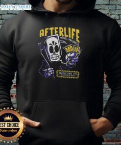 Awesome Afterlife Travel Packages hoodie, trusted since 1998, showcasing stylish design and quality for travel enthusiasts.