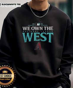 Awesome Arizona Diamondbacks 2025 We Own The AL West Division Champions sweatshirt in vibrant team colors.