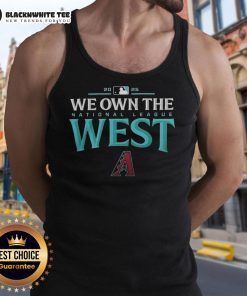 Awesome Arizona Diamondbacks 2025 AL West Division Champions tank top featuring bold team graphics and vibrant colors.