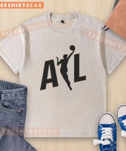 Awesome ATL Dream WNBA washed t-shirt featuring vibrant team colors and logo, perfect for basketball fans.