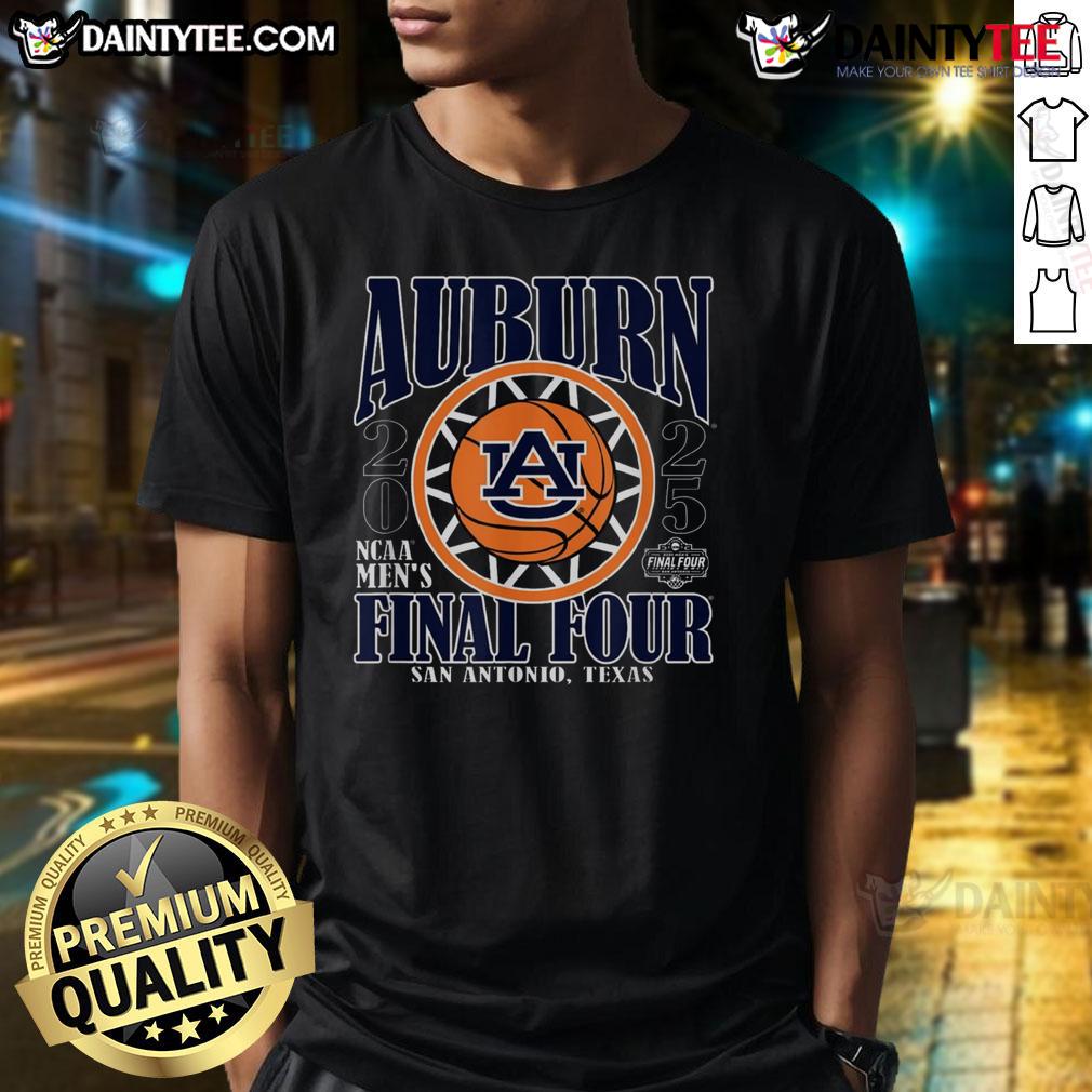 Awesome Auburn Tigers 2025 Ncaa Men'S Final Four San Antonio Basketball T Shirt Awesome Auburn Tigers 2025 NCAA Men's Final Four San Antonio basketball T-shirt featuring team colors and logo design.