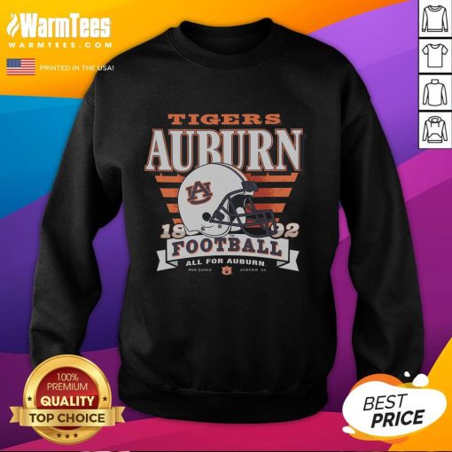 Awesome Auburn Tigers Stripe Splash Sweatshirt featuring bold stripes and vibrant team colors for ultimate fan style.