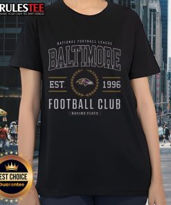 Awesome Baltimore Ravens Football Club ladies tee in purple, perfect for fans showcasing team spirit and style.