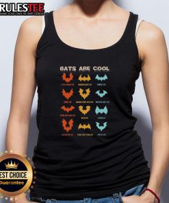 Stylish tank top featuring different kinds of bats, perfect for chiropterologists and bat enthusiasts.