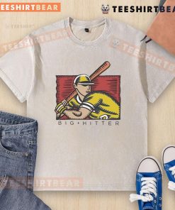 Awesome Big Hitter Ross Geller washed t-shirt featuring a vintage design and vibrant colors, perfect for casual wear.