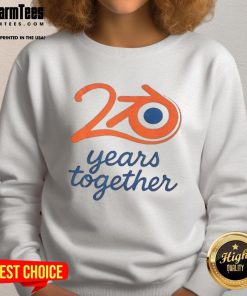Awesome Blender Logo sweatshirt celebrating 20 years of creativity and community in a stylish, cozy design.