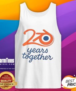Awesome Blender Logo 20 Years Together Tank Top featuring a vibrant design celebrating Blender's anniversary.