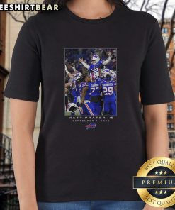 Alt Text: Awesome Buffalo Bills Matt Prater Black NFL Flash Week 1 Ladies Tee showcasing team pride and stylish design.