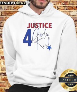 Awesome Charlie Kirk Justice Forever Memorial Hoodie featuring bold graphics and a comfortable fit for fans and supporters.