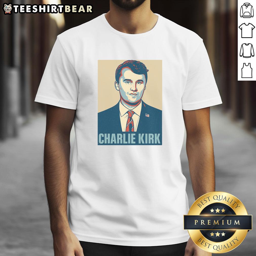 Awesome Charlie Kirk Poster T Shirt Awesome Charlie Kirk Poster T-Shirt featuring a bold graphic design of Charlie Kirk, perfect for conservative apparel enthusiasts.