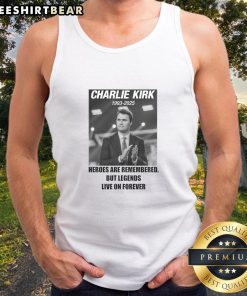 Awesome Charlie Kirk RIP tribute tank top featuring a MAGA design, perfect for honoring his legacy in style.