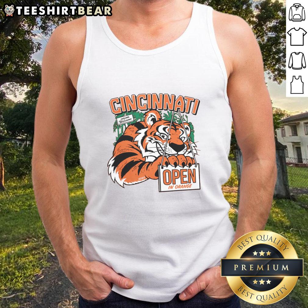 Awesome Cincinnati Open In Orange 2025 Tank Top Stylish orange tank top featuring 'Awesome Cincinnati Open 2025' design, perfect for tennis fans and summer wear.