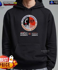 Awesome Cincinnati Sports Bearcats hoodie for game days, perfect for Bengals Sundays and Skyline fans.