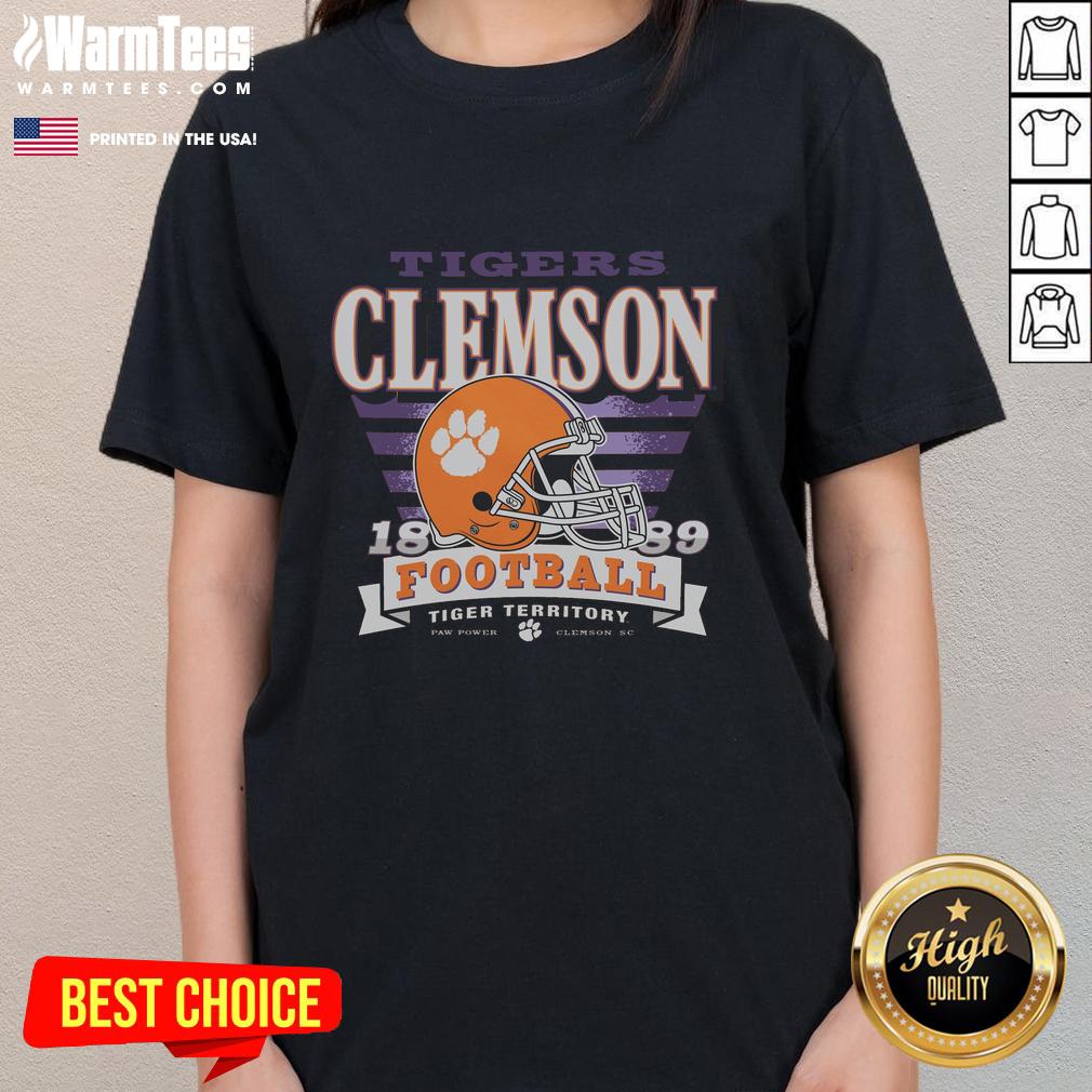 Awesome Clemson Tigers Stripe Splash Ladies Tee Awesome Clemson Tigers Stripe Splash Ladies Tee in vibrant colors, perfect for game day and showcasing team spirit.