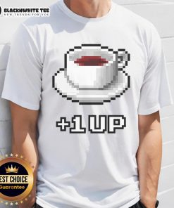 Awesome Coffee Level Up T-Shirt featuring a stylish coffee graphic and bold text for coffee lovers.