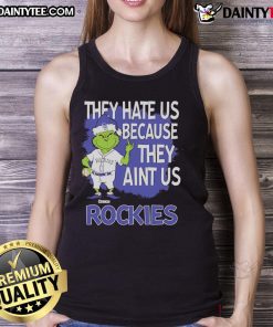 Awesome Colorado Rockies Grinch Christmas tank top featuring a playful design for holiday fans and baseball lovers.