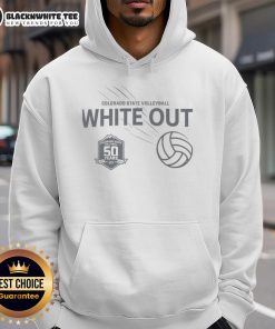 Awesome Colorado State Volleyball White Out 2025 Hoodie featuring a stylish design in vibrant team colors.
