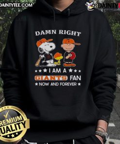 Alt Text: Snoopy and Charlie Brown hoodie celebrating Giants fandom, perfect for passionate fans now and forever.