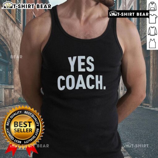 Awesome Dante Fowler Yes Coach tank top featuring bold graphics, perfect for sports fans and casual wear.