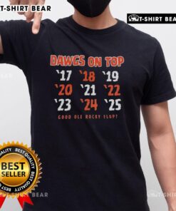 Awesome Dawgs On Top T-Shirt featuring Georgia Bulldogs vs Tennessee Volunteers graphic design.