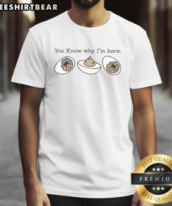 Alt Text: Awesome Deviled Egg T-Shirt featuring a fun food pun design, perfect for egg lovers and casual wear enthusiasts.
