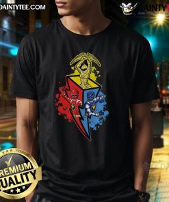 Awesome Dino Rangers T-Shirt featuring vibrant graphics of dinosaur warriors in action, perfect for fans of dino adventures.