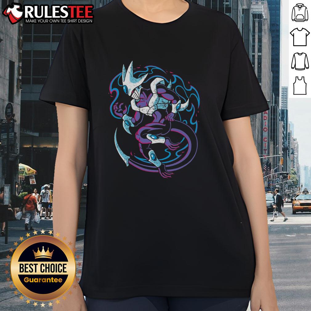 Awesome Dragon Ball Cooler Final Form Anime Villain Dark Aura Retro Style Ladies-Tee