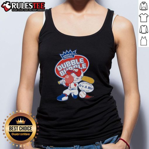 Alt Text: Awesome Dubble Bubble It's a Hit tank top featuring vibrant colors and fun design, perfect for summer wear.