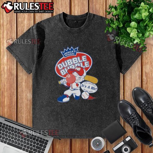 Awesome Dubble Bubble washed t-shirt featuring vibrant colors and a fun graphic design, perfect for casual wear.