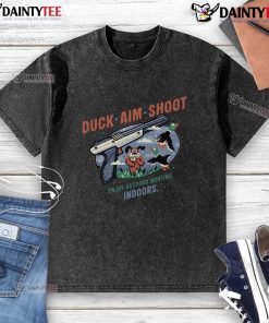 Awesome Duck Aim Shoot Enjoy T-Shirt for outdoor hunting and retro gamers, showcasing a fun vintage design.