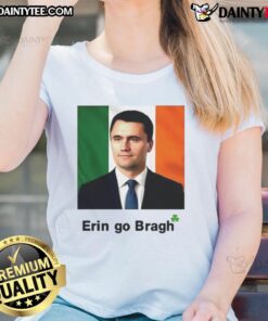 Awesome Erin Go Bragh Charlie Kirk Ladies Tee featuring a vibrant design and comfortable fit for patriotic women.
