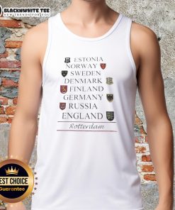 Awesome Estonia Norway Sweden Denmark Finland Germany Russia England tank top featuring vibrant designs and colorful graphics.