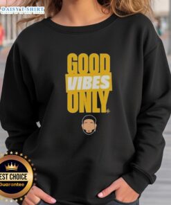 Awesome Eugenio Suarez Seattle Mariners sweatshirt featuring 'Good Vibes Only' design, perfect for fans and casual wear.