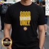 Awesome Eugenio Surez Seattle Mariners 'Good Vibes Only' Geno T-Shirt featuring vibrant design and team colors.