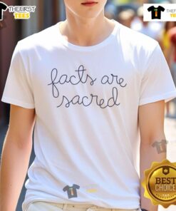 Awesome Facts Are Sacred T-Shirt featuring bold graphics and a modern design, perfect for casual wear and fact lovers.