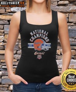 Awesome Florida Gators 2008 BCS National Champions tank top featuring vibrant team colors and logo for fans.