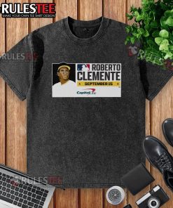 Alt Text: Awesome Francisco Lindor 2025 Roberto Clemente Award washed t-shirt featuring bold graphics and comfortable fit.