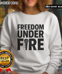 Awesome Freedom Under Fire Charlie Kirk Sweatshirt in vibrant colors, showcasing a bold design for freedom enthusiasts.