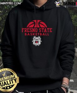 Alt Text: Awesome Fresno State Bulldogs Basketball Hype Hoodie featuring team colors and logo, perfect for fans and athletes.