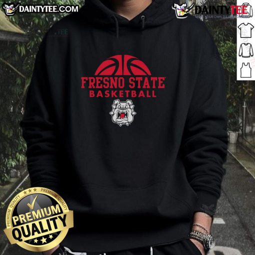 Alt Text: Awesome Fresno State Bulldogs Basketball Hype Hoodie featuring team colors and logo, perfect for fans and athletes.