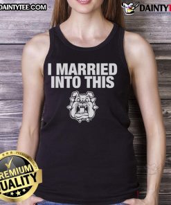 Alt Text: Awesome Fresno State Bulldogs I Married Into This tank top design featuring bold logo and vibrant colors.