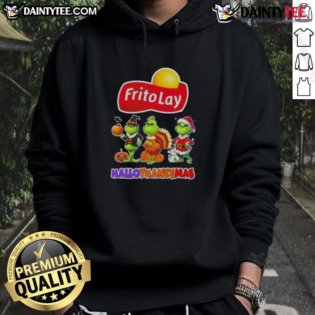 Awesome Frito Lay X Grinch Cosplay Happy Hallothanksmas Hoodie