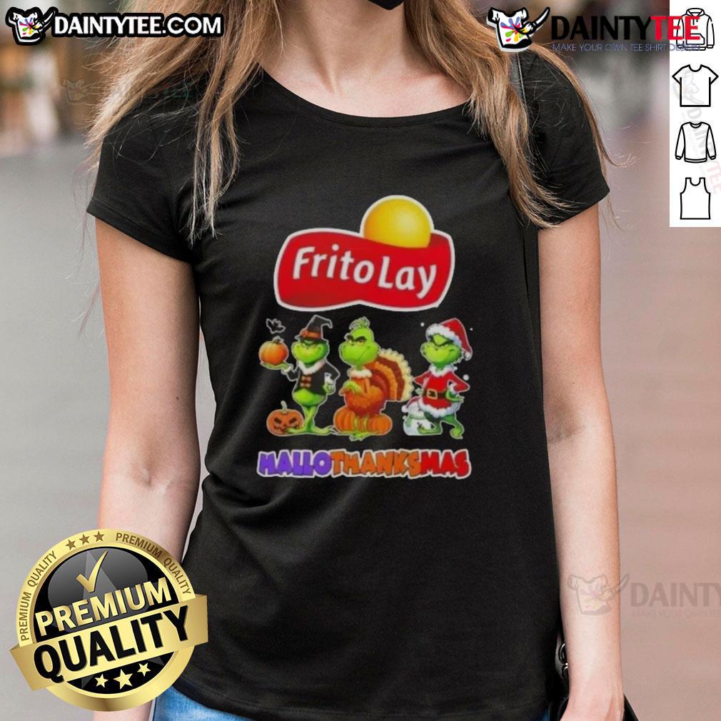 Awesome Frito Lay X Grinch Cosplay Happy Hallothanksmas Ladies Tee