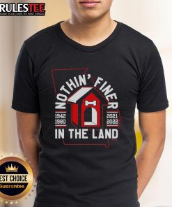 Awesome Georgia Bulldogs Nothin' Finer In The Land T-Shirt featuring bold graphics and vibrant team colors, perfect for fans.