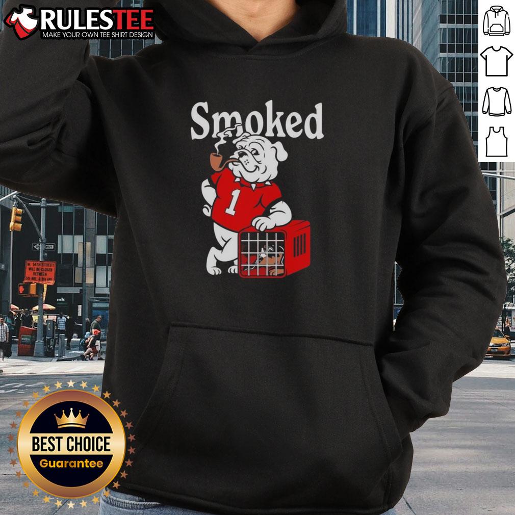 Awesome Georgia Bulldogs Vs Tennesse Volunteers Smoked Hoodie Awesome Georgia Bulldogs vs Tennessee Volunteers smoked hoodie featuring team logos and vibrant colors, perfect for fans.