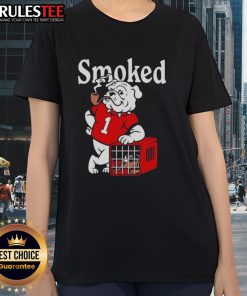 Awesome Georgia Bulldogs vs Tennessee Volunteers smoked ladies tee showcasing team spirit and style for fans.